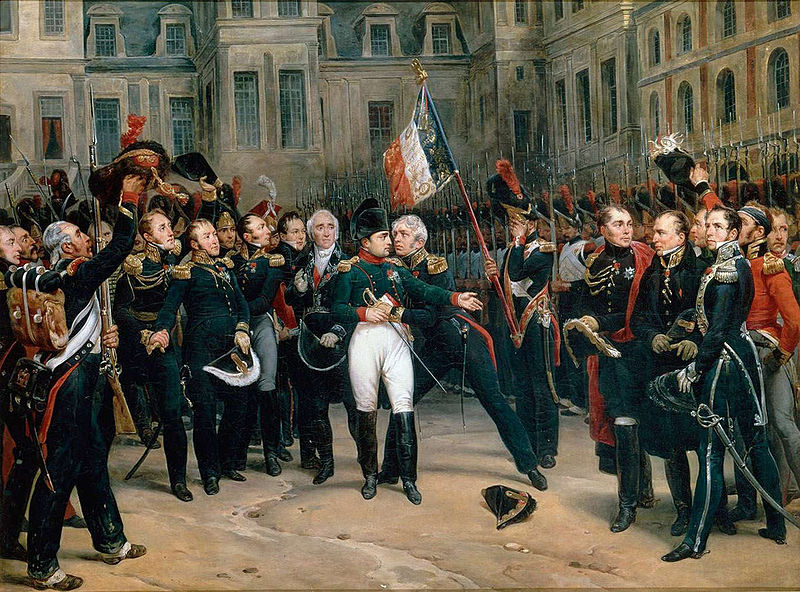 Adieux_de_Napoleon_a_la_Garde_imperiale-WikiCommons.jpg (180138 bytes)